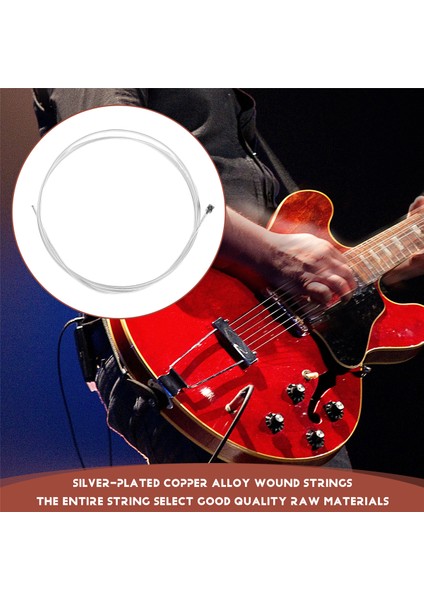 Irin A104 Akustik Gitar Dizeleri 6pcs/set Bakır Alaşım Gümüş Kaplama Dize Gitar Parçaları Değiştirme 0.010-0.047 (Yurt Dışından) indirimleri