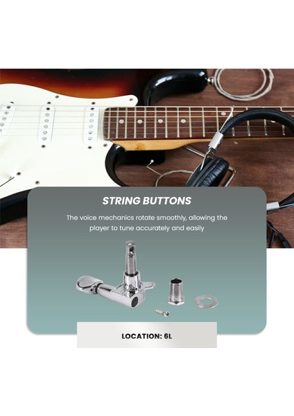 Stratocaster / Tele / Akustik Gitar Için Fleur Ayar Mandalları / Dizeleri 6l Gümüş (Yurt Dışından) modelleri
