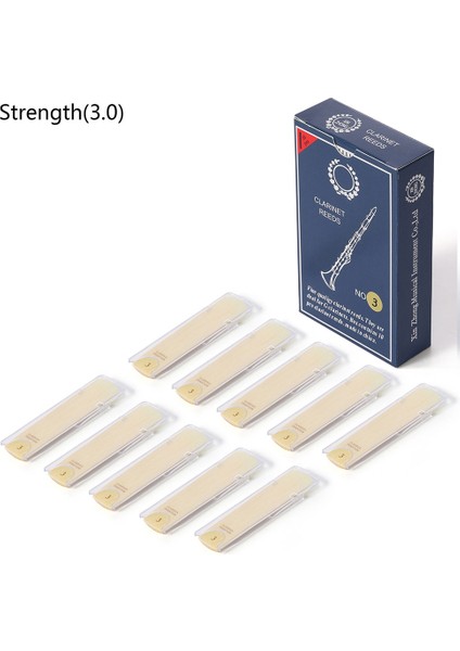 10 Adet Klarnet Klarnet Kamış Sazlık Enstrüman Aksesuarları Sertliği-3.0 (Yurt Dışından) indirimleri