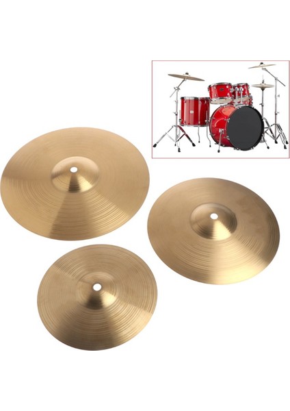 Pirinç Jazz Drum Kaza Çökme Ziller Alaşım Cymbal Hi-Hi-Davul Oyuncuları Için 12 Inç Boy Davul (Yurt Dışından) fiyatları