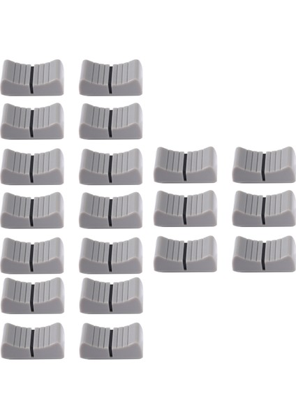 20PCS 24MMX11MMX10MM Konsol Mikser Kaydırıcı Fader Knobs Potansiyometre Gri Düğmesi Siyah Işaret (Yurt Dışından) fiyatları