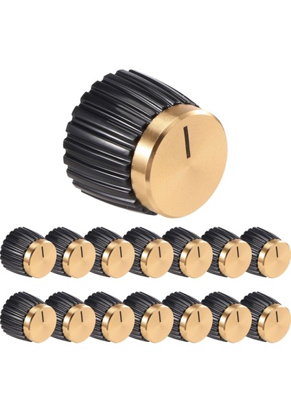 15PCS Gitar Amplifikatörleri, Altın Alüminyum Kapaklı Fit Düğmelerini Itmek 6mm Çapında Kaplar Marshall Amplifikatörleri (Yurt Dışından)