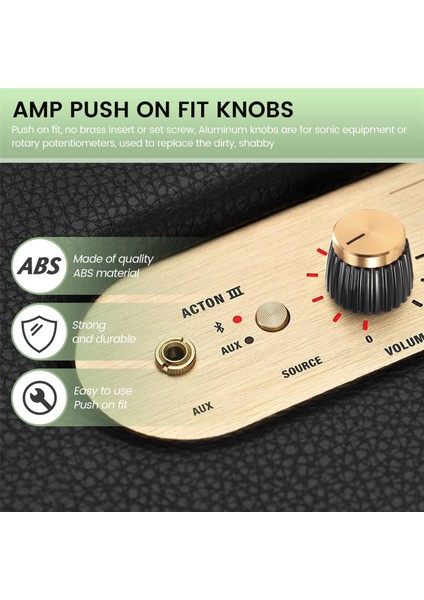 15PCS Gitar Amplifikatörleri, Altın Alüminyum Kapaklı Fit Düğmelerini Itmek 6mm Çapında Kaplar Marshall Amplifikatörleri (Yurt Dışından) fırsatları