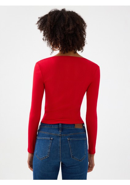 Slim Fit Kadın Bluz U.kol