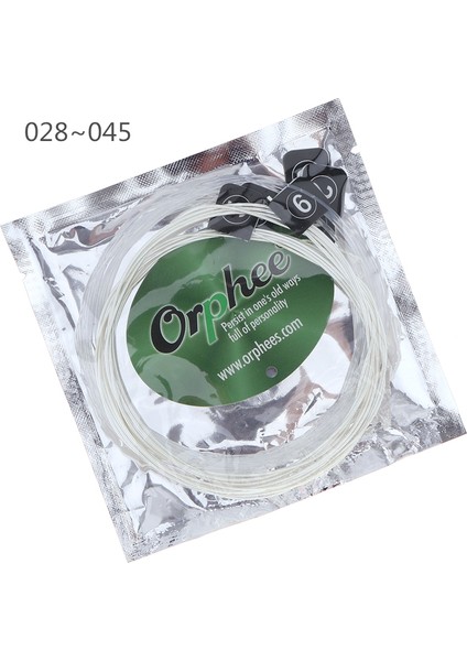Orphee 6pcs/set Gitar Dizeleri Geleneksel Klasik Guar String Serisi E/b/g/d/a/e Yüksek Kaliteli Naylon Tel Kullanın Orta Nx-35 (Yurt Dışından) modelleri