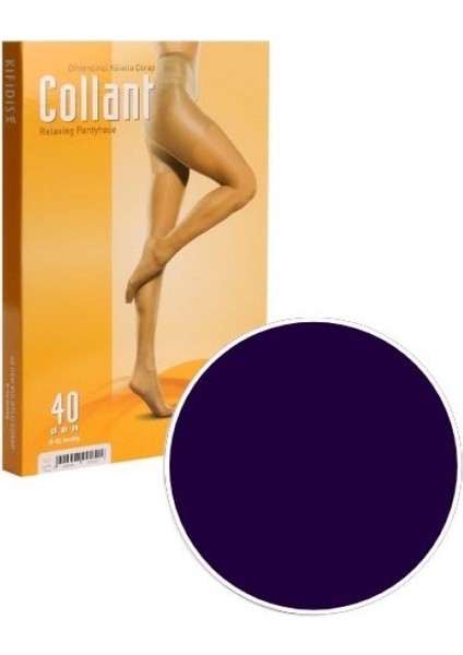 40 Den. 8-10 Mmhg Külotlu Çorabı - Mavi - 3