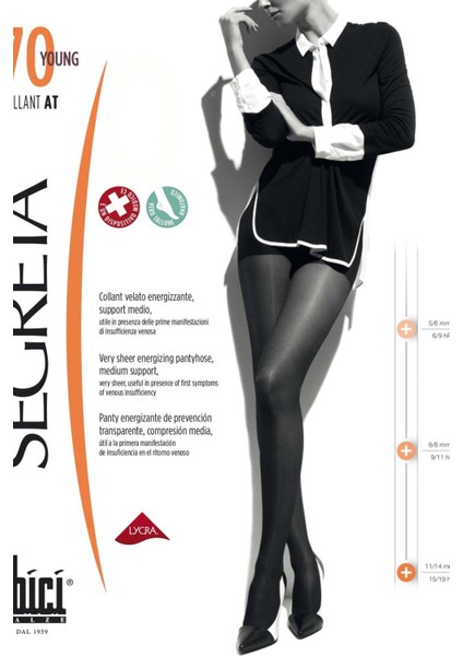 Young 70 Külotlu Çorabı - Siyah - 4