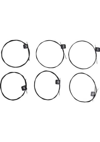 Orphee 6pcs/set NX35 -C Tam Set Siyah Naylon Klasik Gitar Telleri Sert Gerilim 0.028 - 0.045 Inç (Yurt Dışından) fiyatları