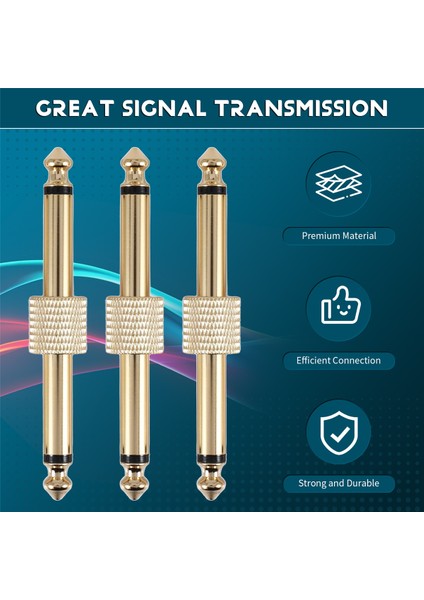 5pcs 1/4 Inç 6.35 mm Gitar Efektleri Pedal Konnektörü Kepçesi Arayüzü Kablo Adaptörü Elektrik Pedal Kartı Aksesuarları (Yurt Dışından) indirimleri