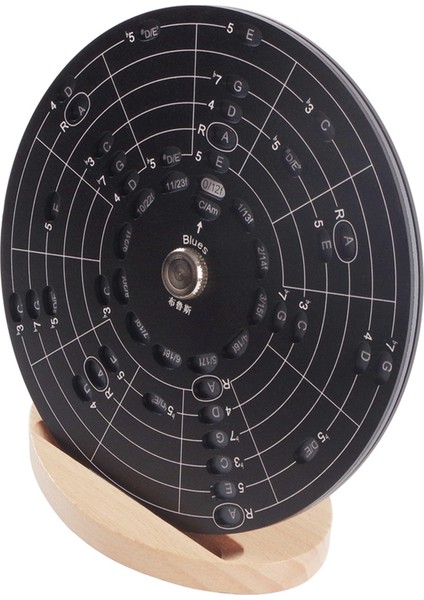 Gitar Akor Tekerlek Ölçeği Kadran Ahşap Melodi Aracı Müzik Aletleri ve Aksesuarları Müzisyenler Için Akor Tekerleği L (Yurt Dışından)