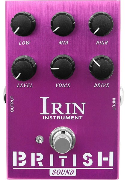 Irin Electric Gitar Efektör Bas Yedek Aksesuarlar Analog Gecikme Gitar Efekt Gitar Parçaları Bas Gitar, Mor (Yurt Dışından)