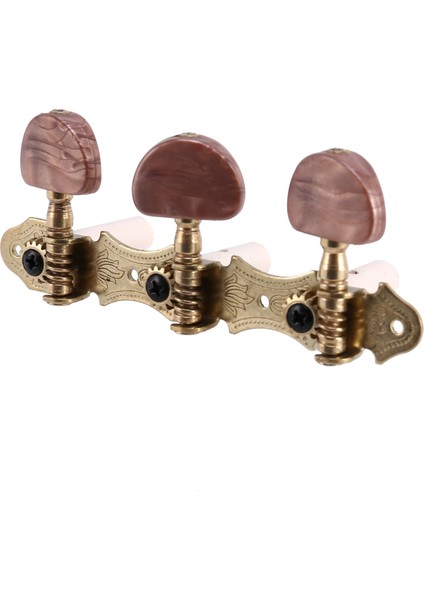 Sol Sağ Klasik Gitar Ip Ayar Tuning Pegs Makine Kafaları Tuner Tuşları 3L3R Profesyonel Gitar Aksesuarları, Kırmızı-Kahverengi (Yurt Dışından) fırsatları