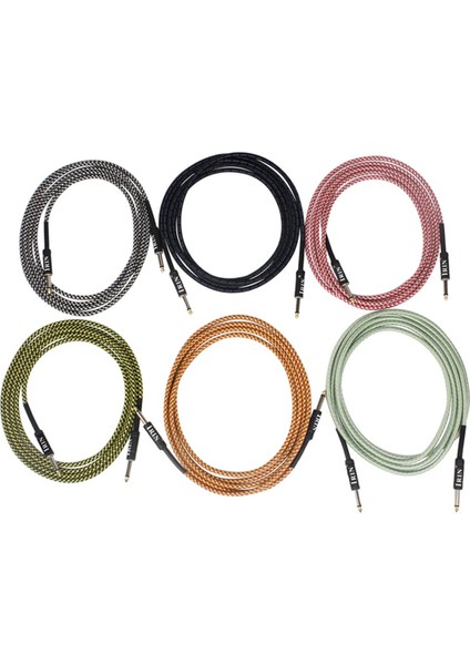 Irin Gitar Kablo Dizisi Enstrüman Aksesuarları Gürültüsüz Sessiz Sesli Teli Gürültü Azaltma Kablosu (10M) Sarı ve Siyah (Yurt Dışından) fırsatları