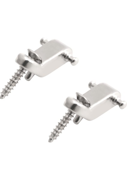 Bir Set 2 Adet Elektro Gitar Silindir String Tree String Tutucu - Gümüş (Yurt Dışından)