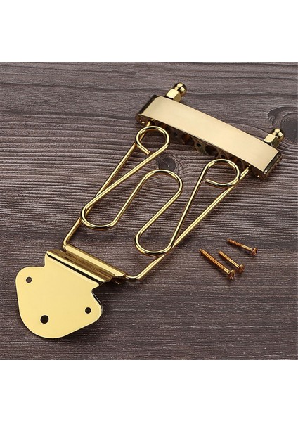 4 Dize Trapez Kuyruk Parçası Gitar Köprüsü Jazz Archtop ile Uyumlu Vidalı Elektro Gitar (Yurt Dışından)