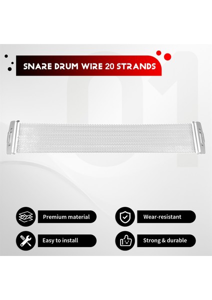 Trampet Teli Trampet Davul Tel Tel Kayışları Trampet Davul Aksesuarları 20 Şeritler Çelik Trampet Için Çelik Değiştirme Bölüm 13IN (Yurt Dışından) fırsatları