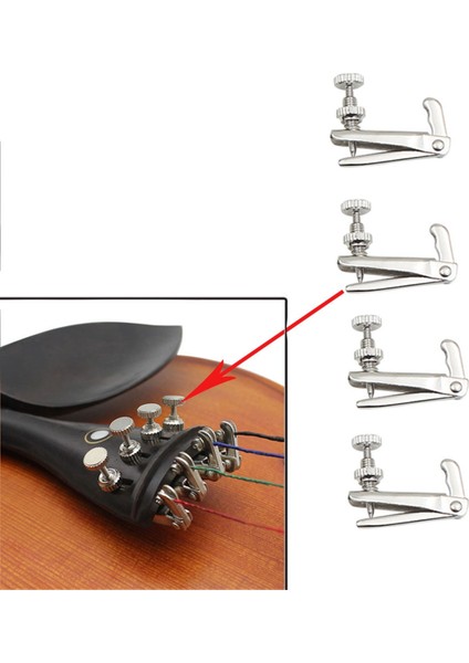 Keman Ince Ayar 3/4/4/1/2 Metal Tuner Keman Ipi Kanca Ayar Tuner (Yurt Dışından) fırsatları