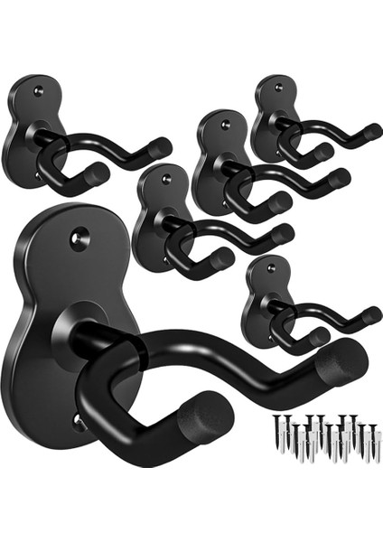 Gitar Duvar Montaj Askı, Duvar Için 6 Paket Gitar Askı, Baslar Için Metal Gitar Tutucu Raf Standı, Elektro Gitar (Yurt Dışından)