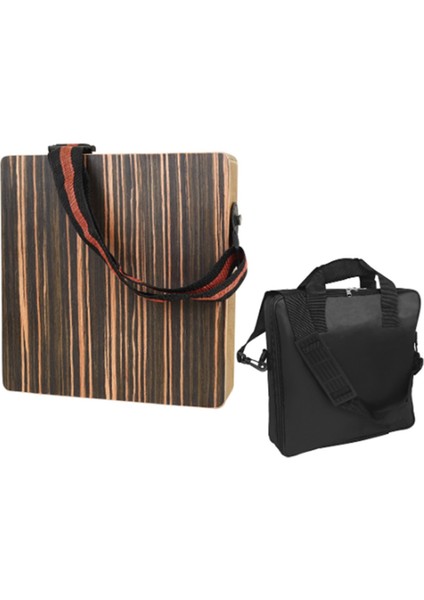 Taşınabilir Cajon Kutusu Davul Seti ile Seyahat Çantası, Yetişkin Yeni Başlayanlar Ahşap Cajon Davul, Siyah Abanoz Ahşap Perküsyon Kutusu Davul (Yurt Dışından)