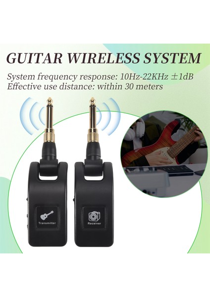 Gitar Kablosuz Sistemi Ses Verici Alıcı Elektro Gitar Bas Için USB Şarj Edilebilir Kablosuz Sistem (Yurt Dışından) fırsatları