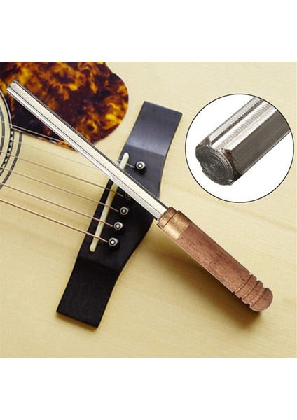 3&#39;ü 1 Gitar Somun Dosyası Aracı Seti, 3 Boyutlar Gitar Köprüsü Eyer Onarım Araçları, Gitar Köprüsü Yuvası Pileşim Kiti (Yurt Dışından) fiyatları