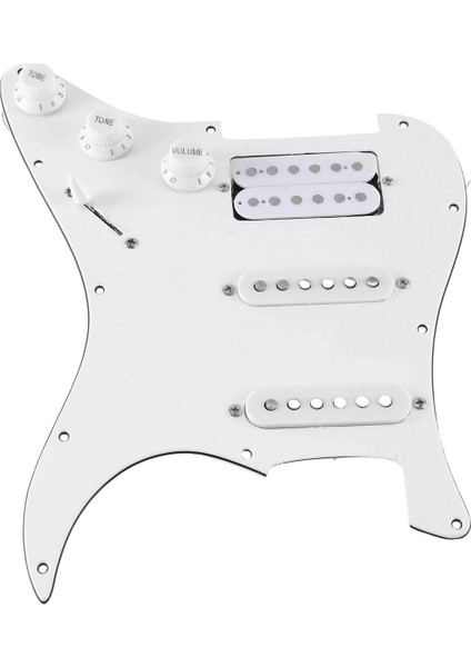 Sq Sq Electıce Gitar Yüklü Önceden Kablolanmış Elektro Gitar Pickguard Pikap Montajı Beyaz Düzenli (Yurt Dışından) indirimleri