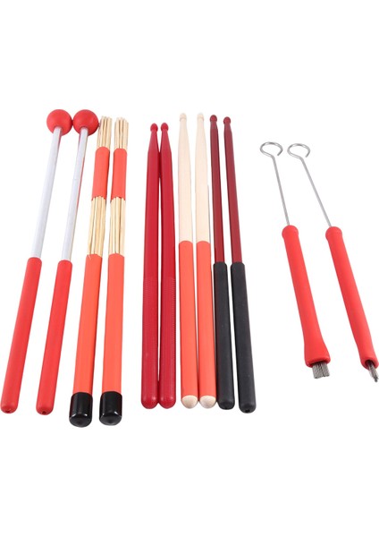 Davul Fırçaları Çubuklar Geri Çekilebilir Fırça Çubukları Caz Müziği Perküsyon Aksesuarları Için Fırça Setleri (Yurt Dışından)
