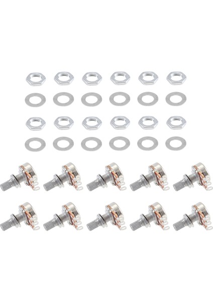 Gitar Küçük Boyutlu Saksılar Gitar Bas Parçaları Için A500K Potansiyometreler (10 Paket) (Yurt Dışından) modelleri