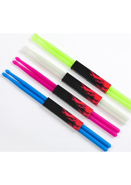 Floresan Davul Çubuğu 5A Aydınlık Davul Çubuğu Naylon Davul Çubuğu Aydınlık Davul Çubuğu Mavi (Yurt Dışından)