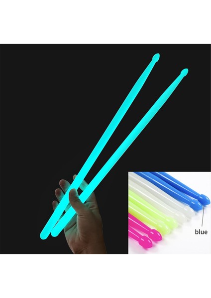 Floresan Davul Çubuğu 5A Aydınlık Davul Çubuğu Naylon Davul Çubuğu Aydınlık Davul Çubuğu Mavi (Yurt Dışından) indirimleri