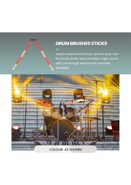 1 Çift Davul Fırçaları Geri Çekilebilir Tel Fırçalar Davul Davul Çubukları Fırça + 1 Çift Çubuklar Davul Fırçaları Çubuklar Davul Çubuk Seti (Yurt Dışından) fiyatları