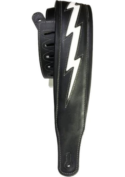 Deri Gitar Kayışı Benzersiz Konforlu Akustik Elektrik Bas Kayış Gitar Aksesuarları, Beyaz (Yurt Dışından)