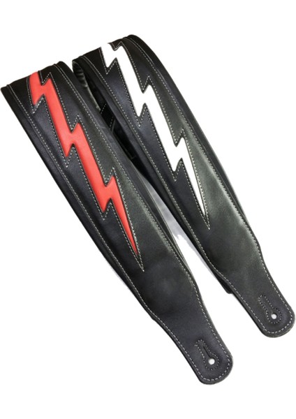 Deri Gitar Kayışı Benzersiz Konforlu Akustik Elektrik Bas Kayış Gitar Aksesuarları, Beyaz (Yurt Dışından) indirimleri