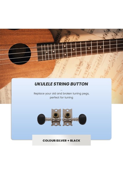 Tuning Pegs Tuner Machine Heads 2r 2l 4 String Ukulele Gitar Bas Parçaları Onarım Araçları Kitleri Aksesuar (Yurt Dışından) modelleri