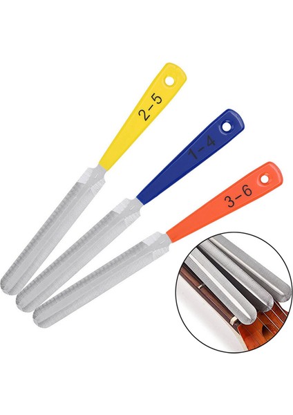 Bas Mandoline Banjo Için Gitar Şeklinde Köprü Pimi Çeken Çelik Fret Somun Dosyası Ana Zinciri Ukulele Luthier Aracı (Yurt Dışından) modelleri