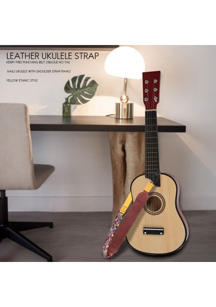 Longteam Ukulele Yumruk Kayışı Eğimli Alçak Tırnak Ukulele Kayış Omuz Askısı Piyano (Sarı Etnik Stil) (Yurt Dışından) modelleri