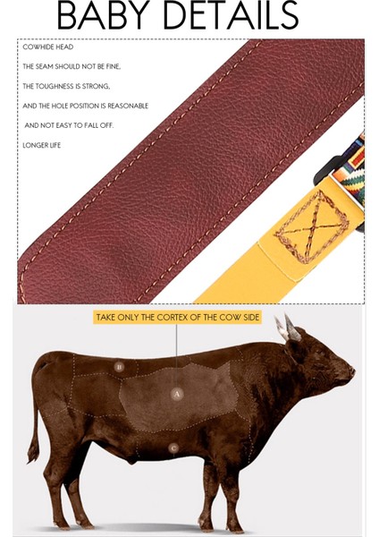 Longteam Ukulele Yumruk Kayışı Eğimli Alçak Tırnak Ukulele Kayış Omuz Askısı Piyano (Sarı Etnik Stil) (Yurt Dışından) indirimleri