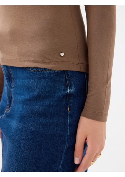 Slim Fit Kadın Bluz U.kol