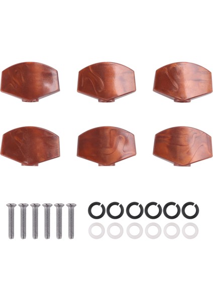 6 Pcs/set Gitar Tupıng Peg Düğmeleri, Ayar Pegs Knobs Makine Başlıkları Gitar Için Düğmeler (Yurt Dışından) fırsatları