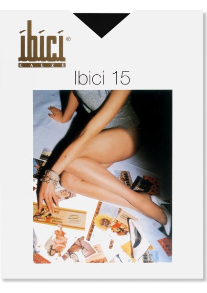 15 Den. Görünmez Külotlu Çorap - Siyah - 2