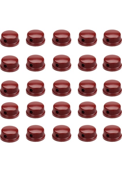 30PCS 6.35MM Şaft Pirinç Içi Set Vidalı Gitar Pedal Etkileri Kontrol Amp Düğmesi Gitar Aksesuarları Kırmızı (Yurt Dışından)