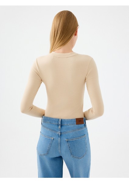 Slim Fit Kadın Bluz U.kol