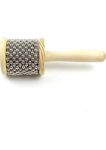 Çap 11.5cm Ahşap El Kabasa, Yetişkin Band Müzik Eğitimi Için Metal Boncuklu El Krankılı Perküsyon Enstrümanı (Yurt Dışından)