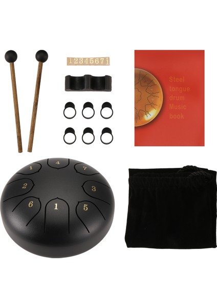 Dışarı Için Yağmur Davul, Yağmur Yağdığında Yağmur Davul, Dış Bahçe Için Yağmur Davul, 6 Inç 8 Not Chakra Davul (Siyah) (Yurt Dışından) fiyatları