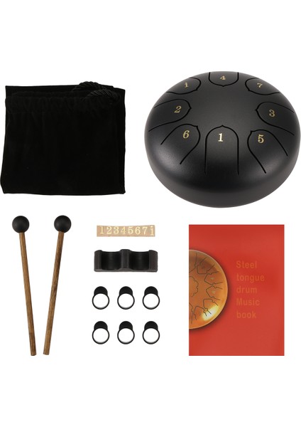 Dışarı Için Yağmur Davul, Yağmur Yağdığında Yağmur Davul, Dış Bahçe Için Yağmur Davul, 6 Inç 8 Not Chakra Davul (Siyah) (Yurt Dışından) modelleri