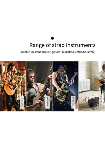 Akustik Gitar, Elektro Gitar ve Bas Gitar Için Uygun Gitar Kayışı, B (Yurt Dışından) modelleri