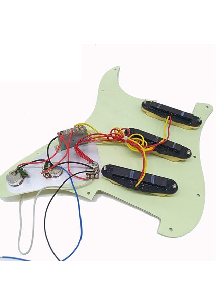Nane Yeşil Yüklü Elektro Gitar Pickguard Elektro Gitar Aksesuarları Için Wilkinson Pickups ile Prewired Pickguard (Yurt Dışından) fiyatları