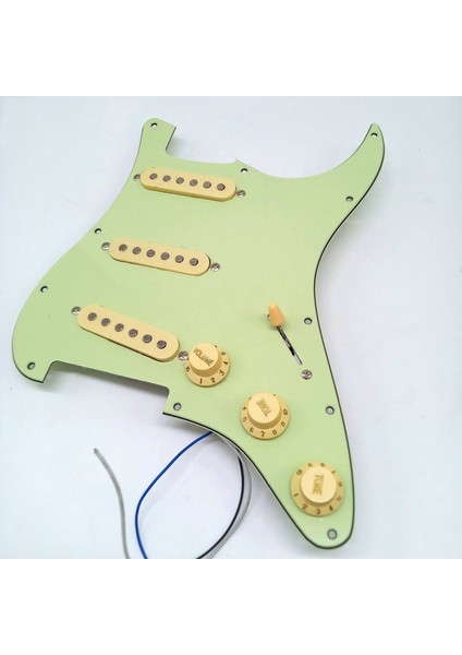 Nane Yeşil Yüklü Elektro Gitar Pickguard Elektro Gitar Aksesuarları Için Wilkinson Pickups ile Prewired Pickguard (Yurt Dışından) modelleri