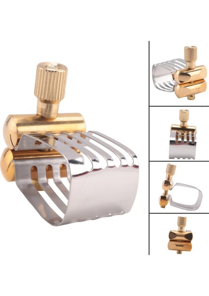 Tiz Saksafon Kelepçe Enstrüman Ağızlık Ligatür Klips Sax Head Clip Saksafon Parça Sakslık Ligatür (Yurt Dışından) fırsatları