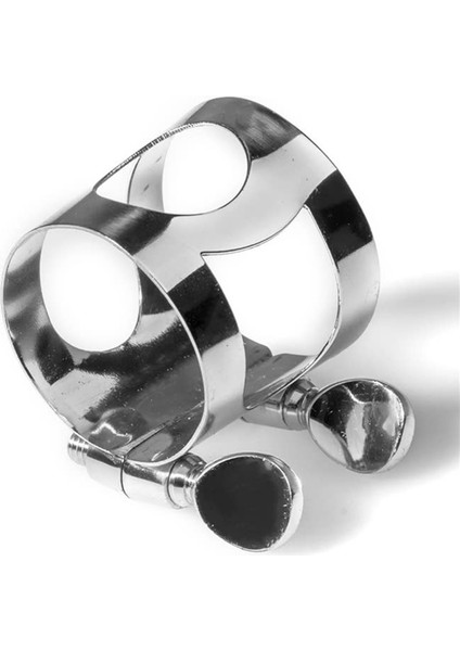 Alto Sax Ligature Harfaner Çift Vidalar Saksafon Ağızlık Için Pirinç Ligatür, Gümüş (Yurt Dışından) modelleri